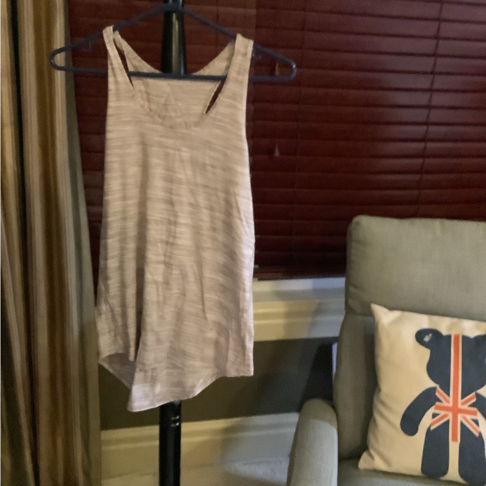 lululemon athletica Light Gray Tank Top